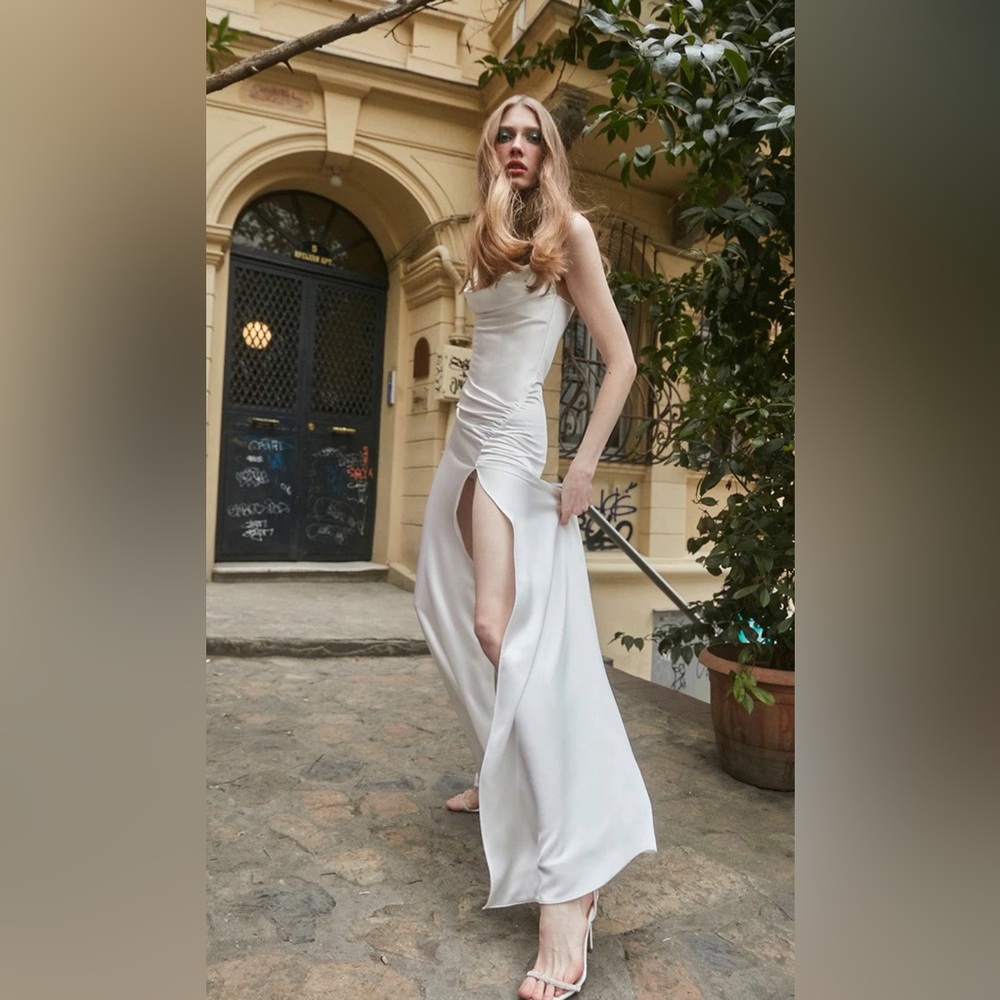 The New Arrivals by Ilkyaz Ozel Naomi Dress in Flat White NWT Size 40